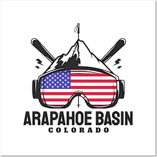 Arapahoe Basin Colorado USA Ski Resort Skiing Souvenir Posters and Art